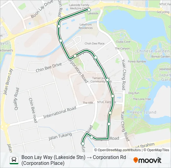 公交98A路的线路图