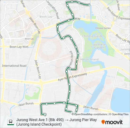 公交98B路的线路图