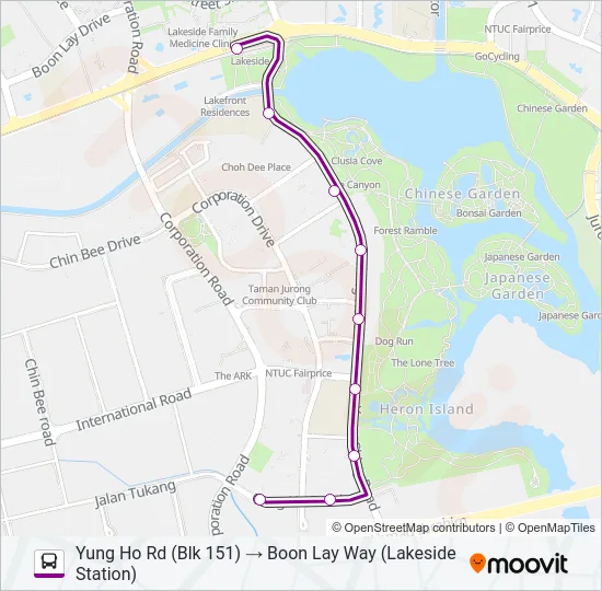 公交154A路的线路图