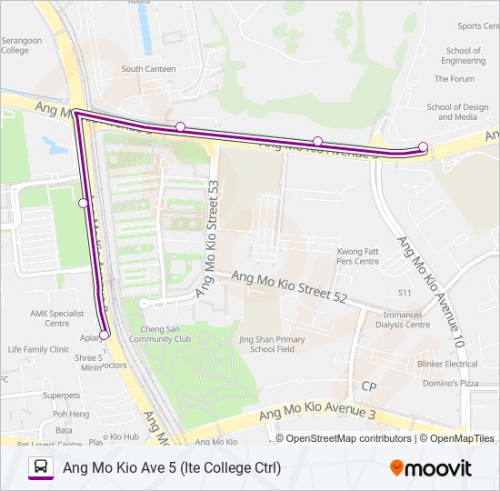 159B bus Line Map