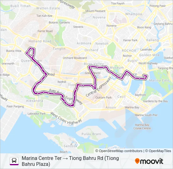 公交195A路的线路图