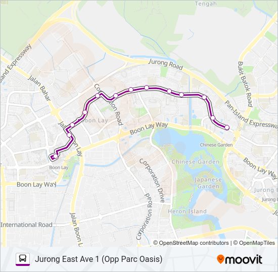 198A Bus Line Map