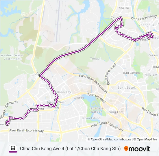 公交974A路的线路图