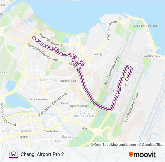 公交53A路的线路图