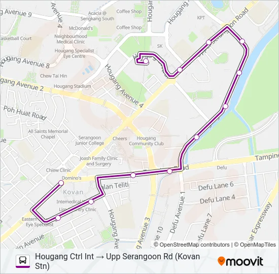 公交112A路的线路图