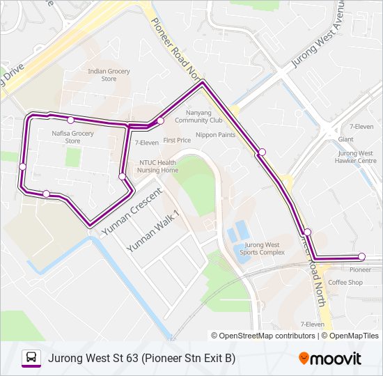 241A bus Line Map