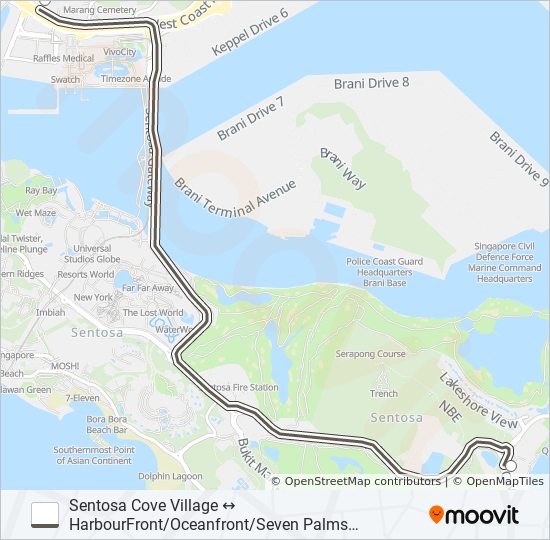 Sentosa Cove Shuttle Route: Schedules, Stops & Maps - Sentosa Cove ...