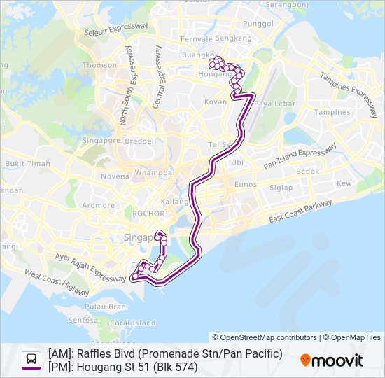 672 Bus Line Map