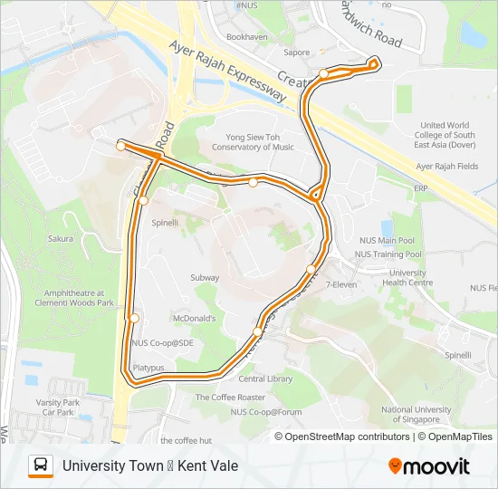 公交E路的线路图