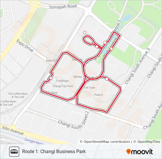 Changi City Point Shuttle Route Schedules Stops Maps Route 1 Changi Business Park