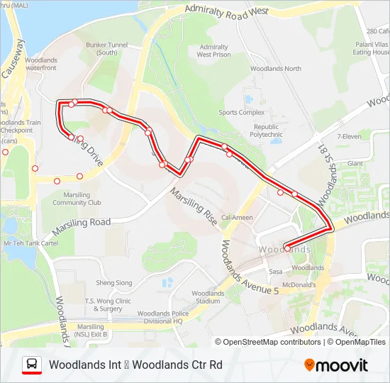 公交903路的线路图