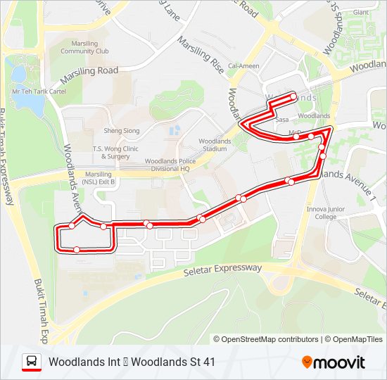 912M bus Line Map