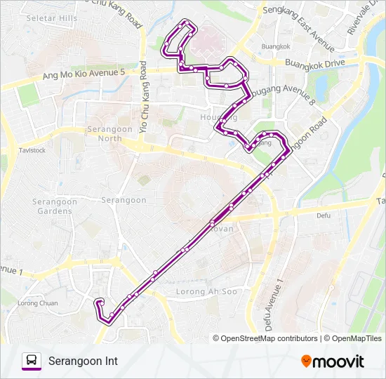 公交101路的线路图