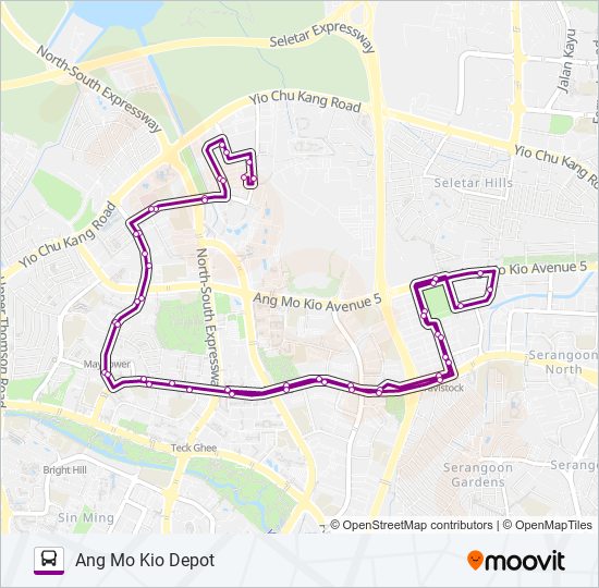 Bus 268 Route Map 268 Route: Schedules, Stops & Maps - Ang Mo Kio Depot (Updated)