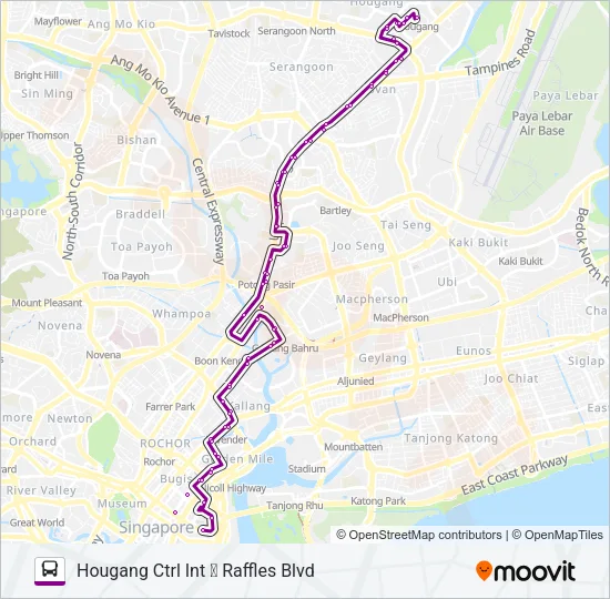 公交107M路的线路图