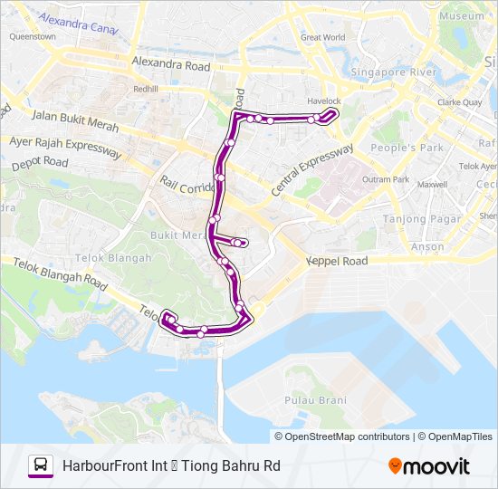 123M bus Line Map