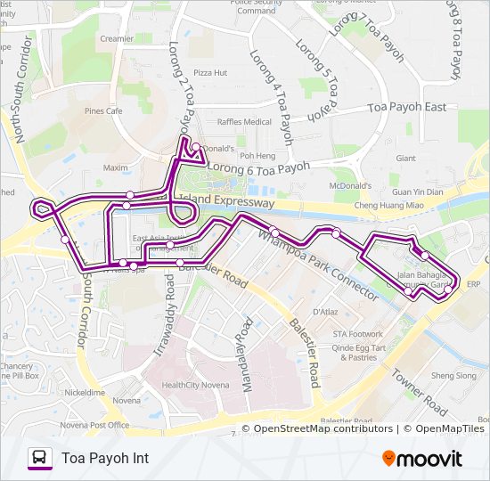 139m Route: Schedules, Stops u0026 Maps - Toa Payoh Int