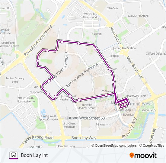 243G bus Line Map