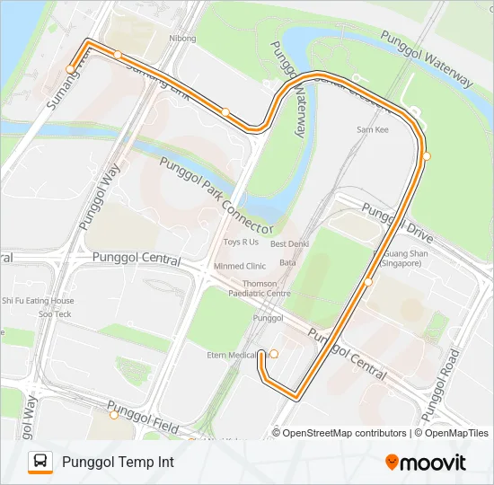 公交382G路的线路图