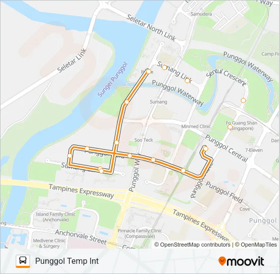 公交382W路的线路图