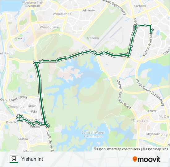 公交171路的线路图