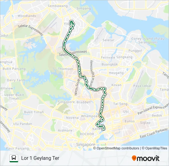 公交853路的线路图