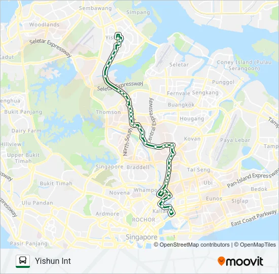 公交853路的线路图