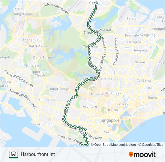 855 bus Line Map