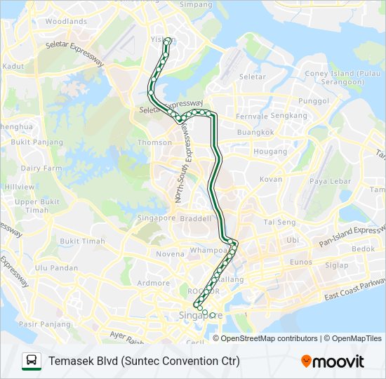 857 Bus Line Map