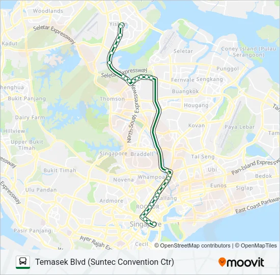 公交857路的线路图