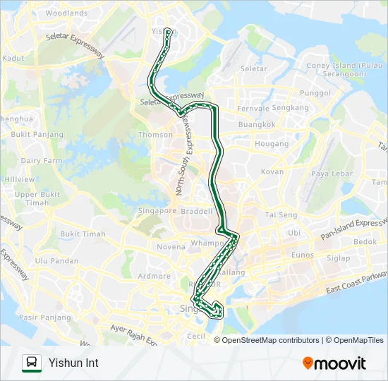 公交857路的线路图