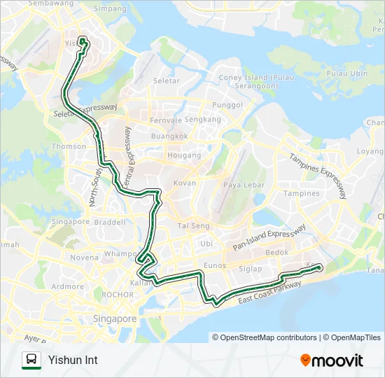 公交853M路的线路图