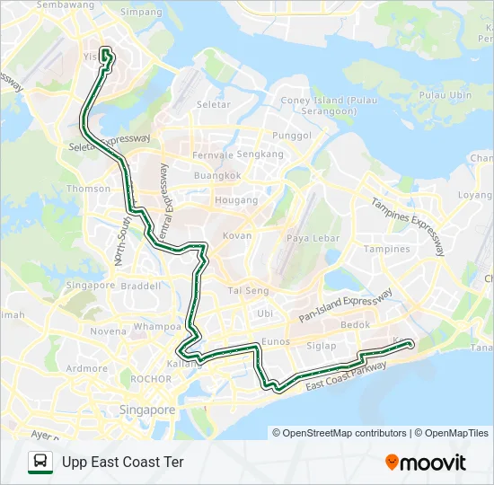 公交853M路的线路图