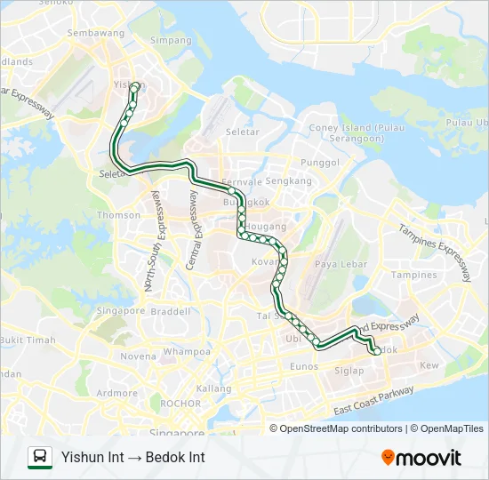 公交854E路的线路图