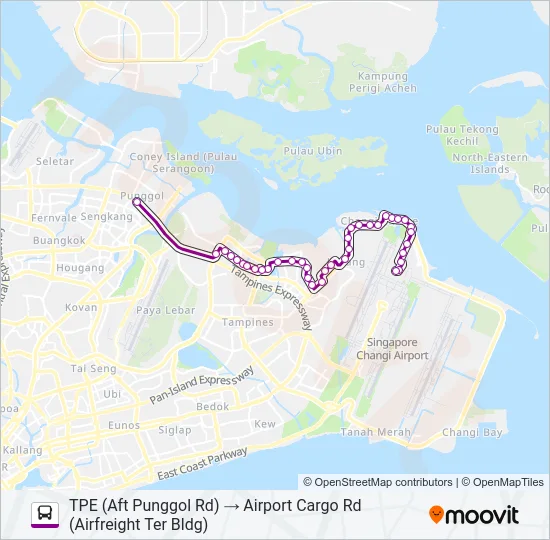 公交89A路的线路图