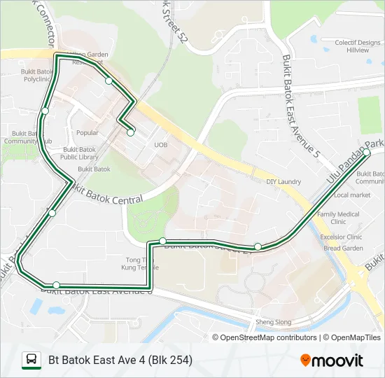 公交173A路的线路图