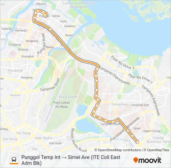 公交118A路的线路图