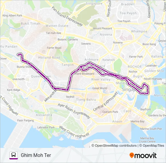 公交111路的线路图