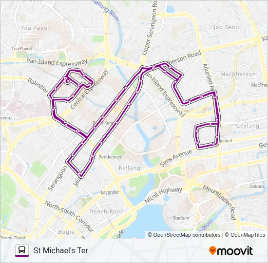 公交125路的线路图