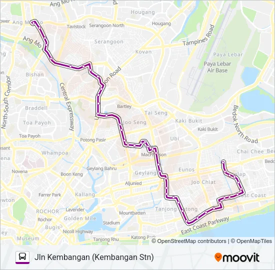 公交135路的线路图