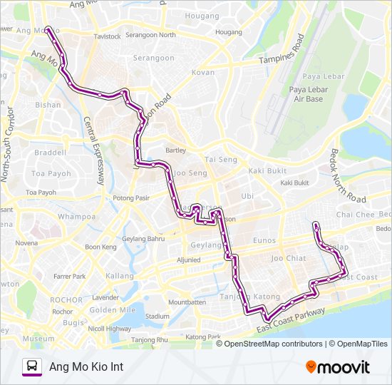 Bus 135 Route Map 135 Route: Schedules, Stops & Maps - Ang Mo Kio Int (Updated)