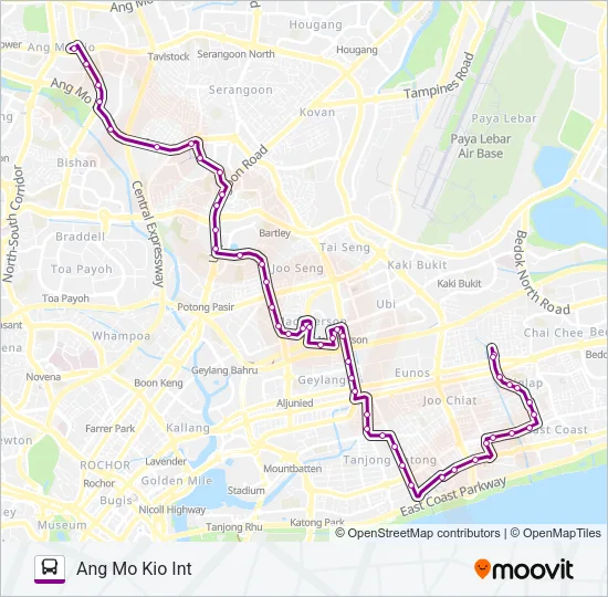 公交135路的线路图
