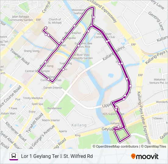 公交140路的线路图
