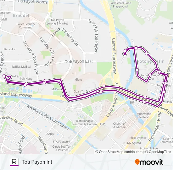 公交142路的线路图