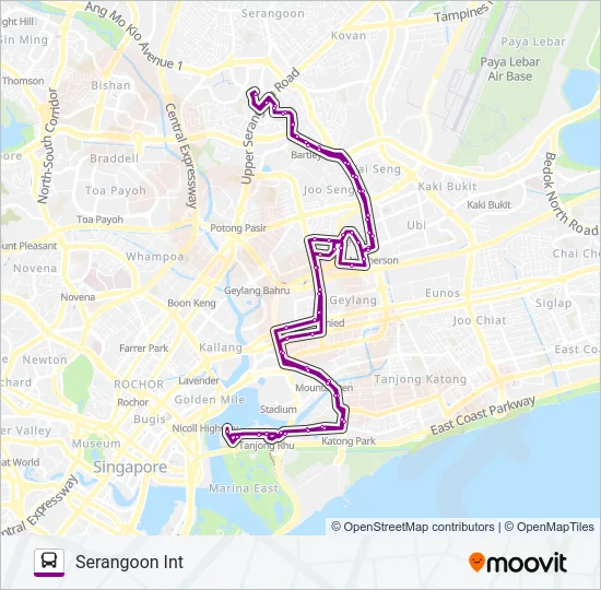 公交158路的线路图