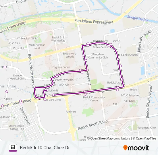 公交222路的线路图