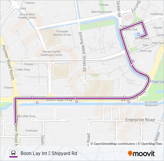 Bus 251 Route Map 251 Route: Schedules, Stops & Maps - Boon Lay Int (Updated)