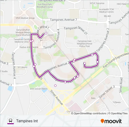 292 Bus Line Map