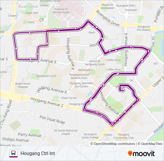 325 bus Line Map