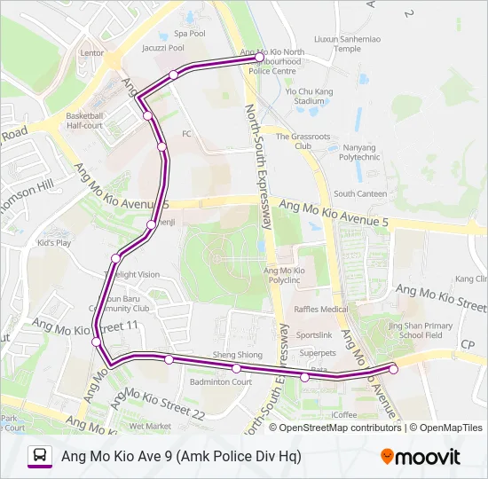 公交268C路的线路图